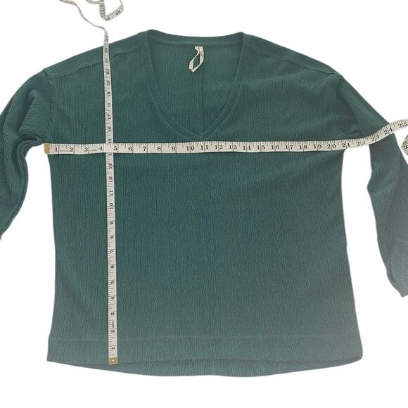 by Anthropologie Teal Textured Blouse - Picture 6 of 9